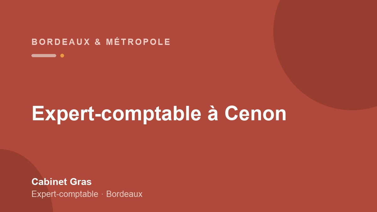 Expert-comptable à Cenon