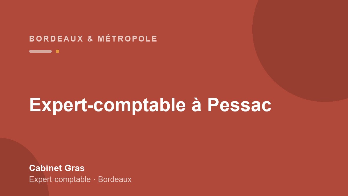 Expert-comptable à Pessac