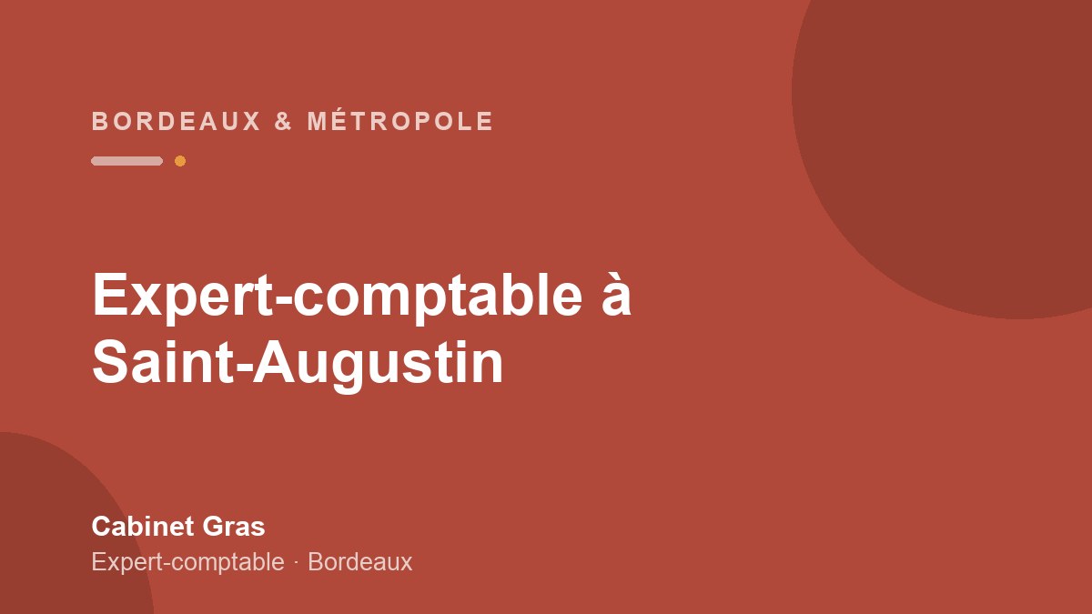Expert-comptable à Saint-Augustin