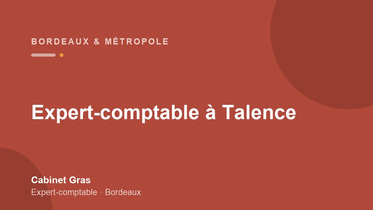Expert-comptable à Talence