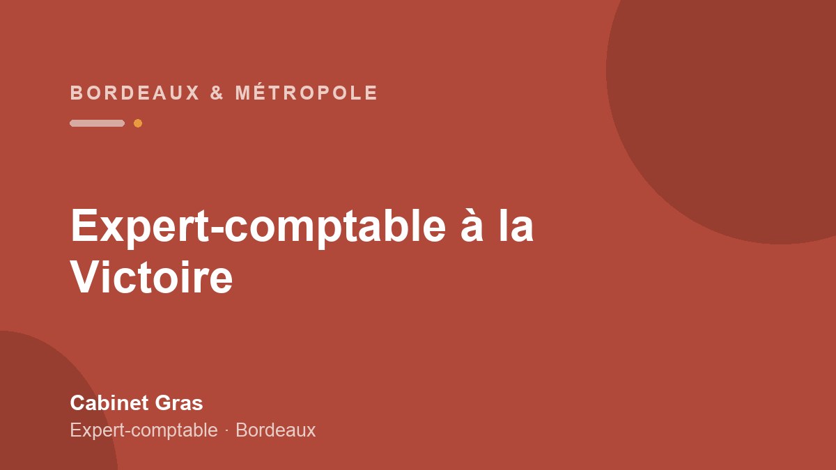 Expert-comptable à la Victoire