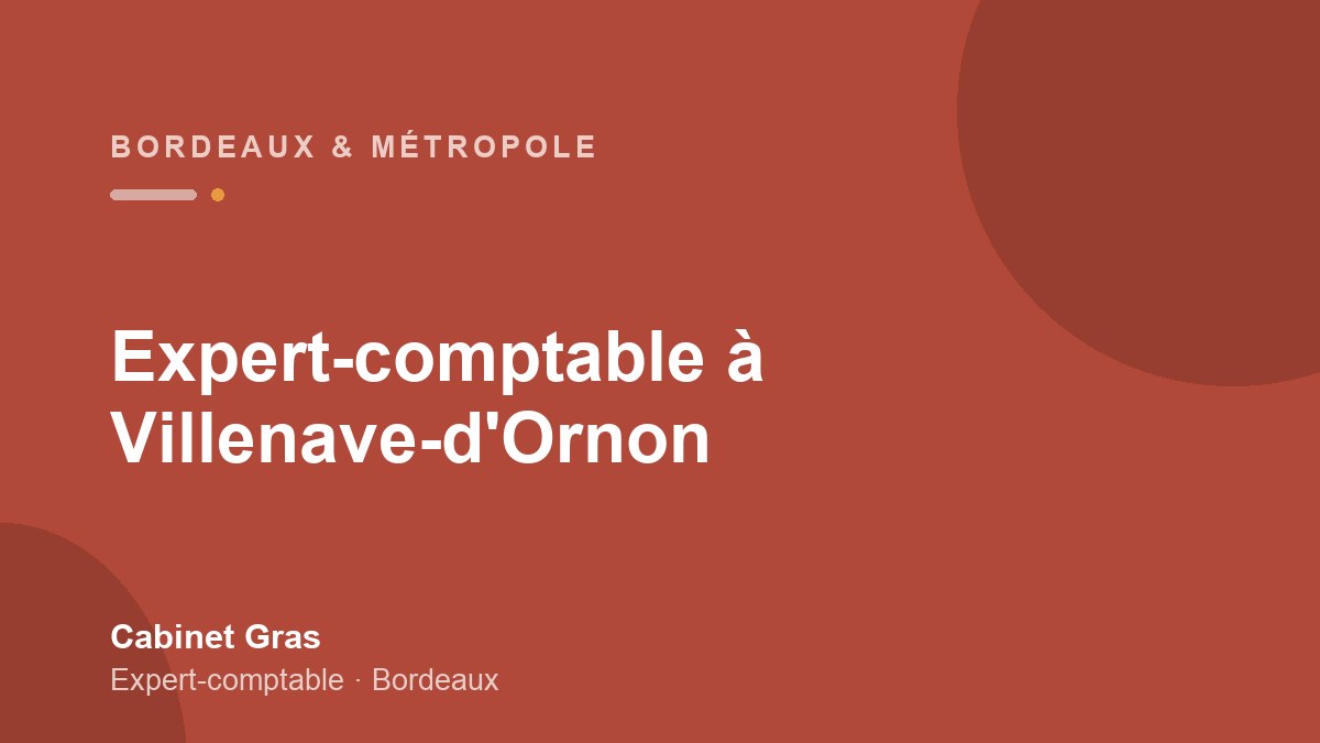 Expert-comptable à Villenave-d’Ornon